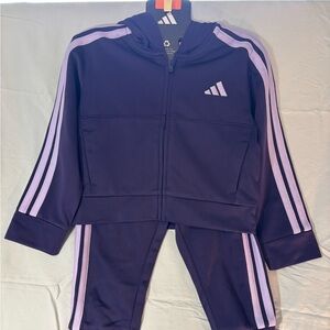 🆕 Adidas Kids Purple 2-Piece Set - NWT